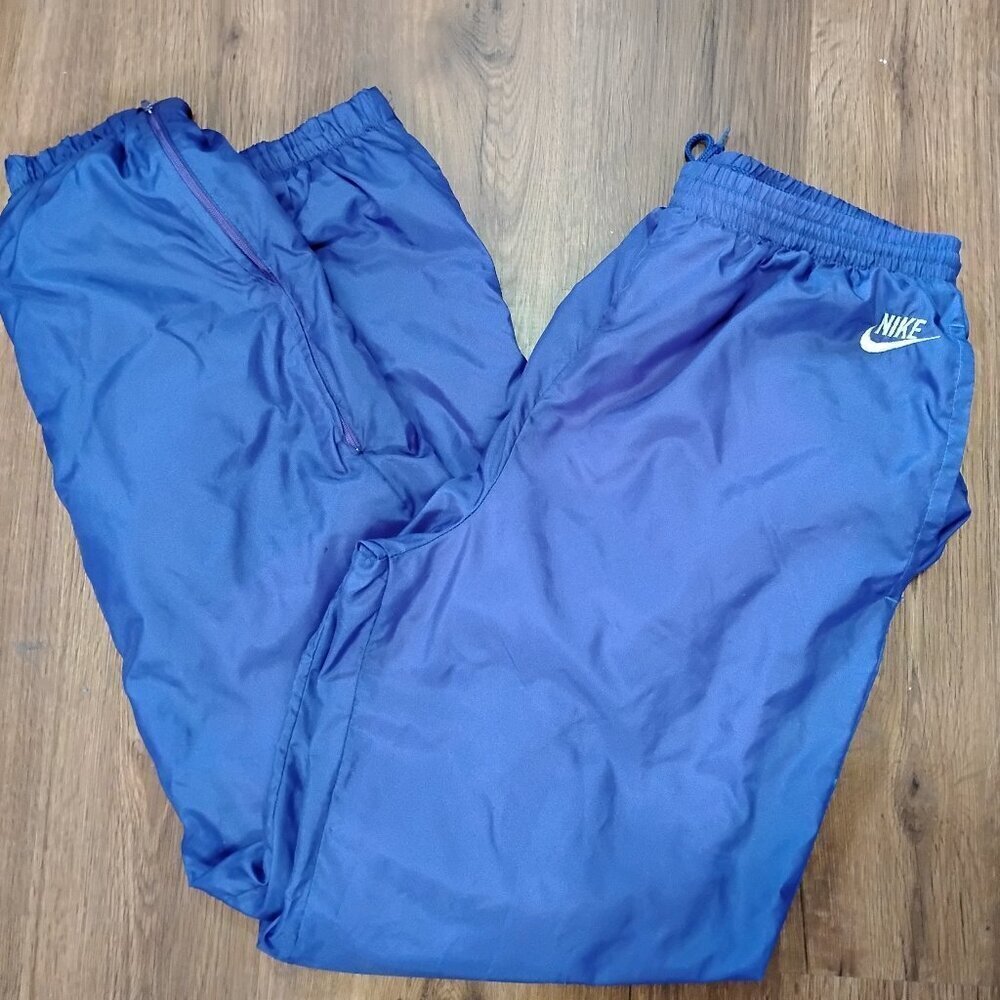 Vintage 90s Nike Lined Wind Pants Joggers Trainers Athletic Purple